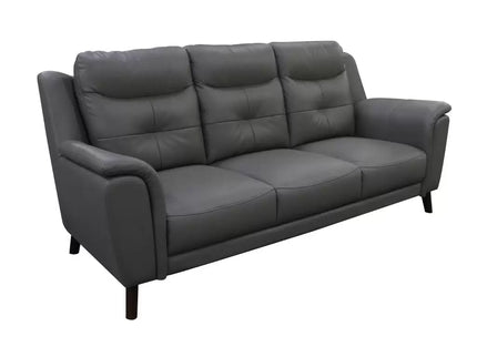 Georgia 3+2 Seater - Gunmetal (Leather)