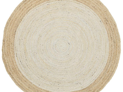 Hampton Centre Pearl Jute Round Rug