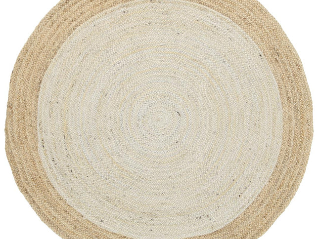 Hampton Centre Pearl Jute Round Rug