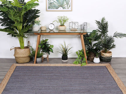 Hampton Centre Grey Jute Rug