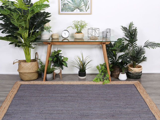 Hampton Centre Grey Jute Rug
