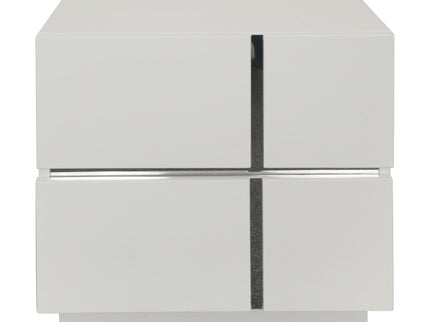 Hannah 5 Pce Double Dresser Mirror Suite - High Gloss White