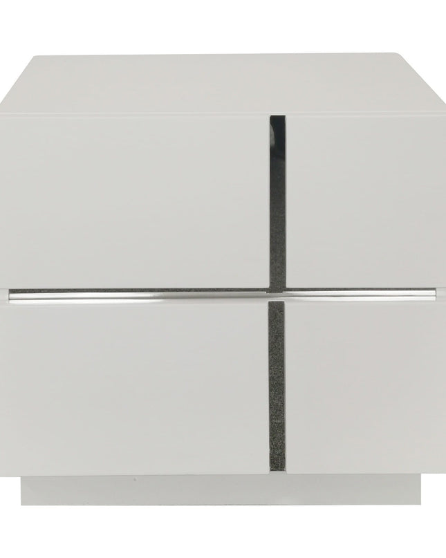 Hannah 5 Pce Double Dresser Mirror Suite - High Gloss White