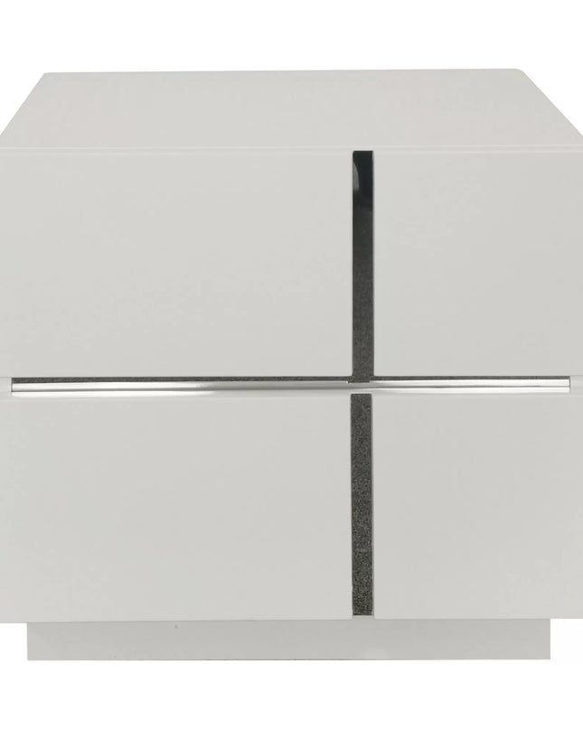 Hannah 5 PCE QUEEN DRESSER MIRROR SUITE - High Gloss White