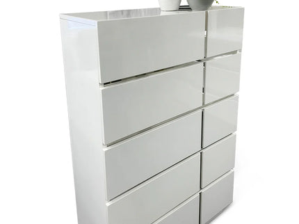 Hannah Tallboy - White High Gloss