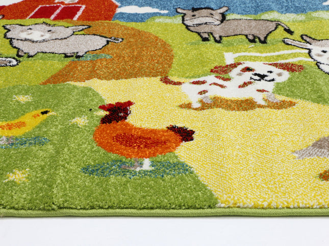 Happy Feet Farmyard Friends Multi Kids Rug