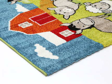 Happy Feet Farmyard Friends Multi Kids Rug