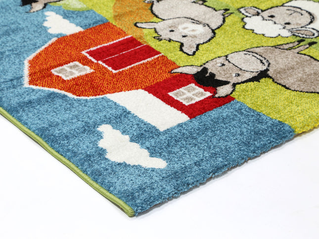 Happy Feet Farmyard Friends Multi Kids Rug