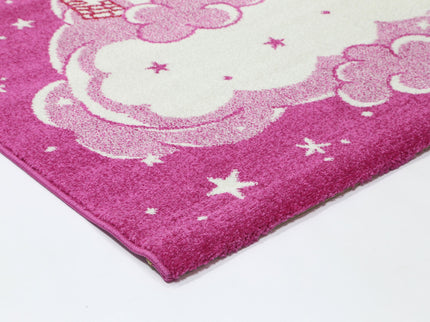 Happy Feet Princess Palace Pink Kids Rug