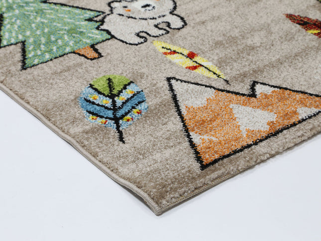 Happy Feet Mini Mountaineers Grey Kids Rug