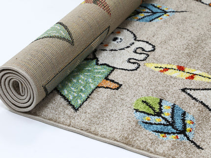 Happy Feet Mini Mountaineers Grey Kids Rug