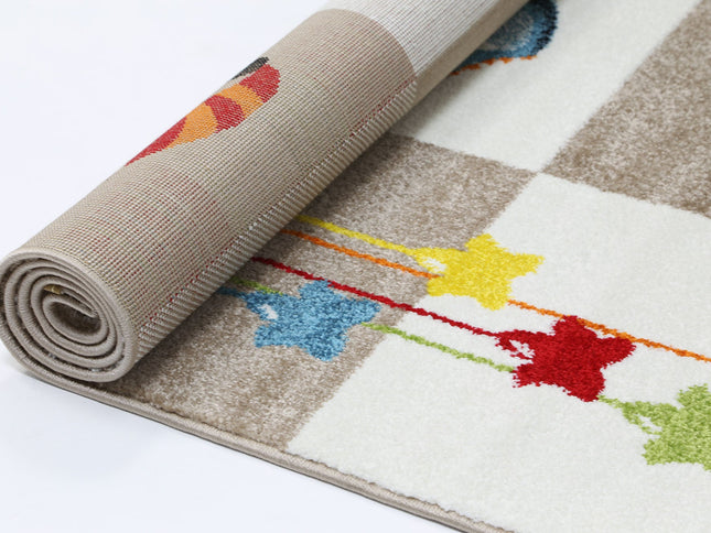 Happy Feet Bouncing Baby Grey Kids Rug