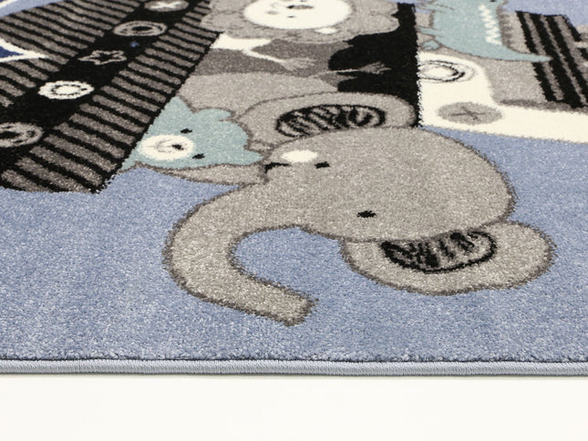 Happy Feet Critter Cruise Blue Kids Rug