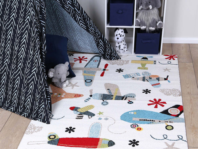 Happy Feet Flyin' High Multi Kids Rug