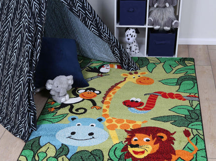 Happy Feet Jungle Jam Multi Kids Rug