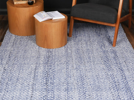 Harlow Chignon Blue Wool Blend Rug