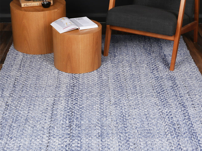 Harlow Chignon Blue Wool Blend Rug