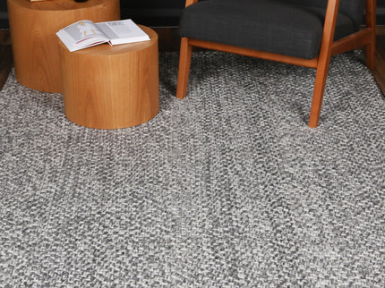 Harlow Chignon Charcoal Wool Blend Rug