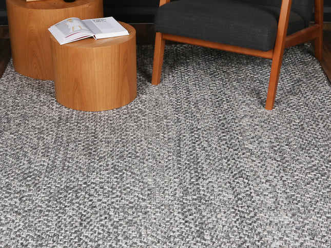 Harlow Chignon Charcoal Wool Blend Rug