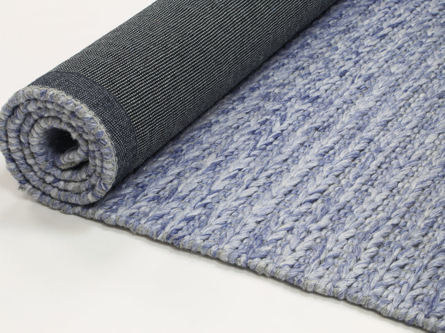 Harlow Cue Blue Wool Blend Rug