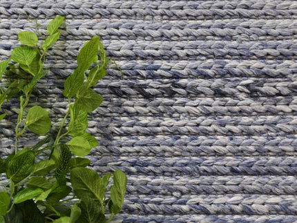 Harlow Cue Blue Wool Blend Rug