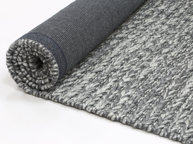 Harlow Cue Charcoal Wool Blend Rug