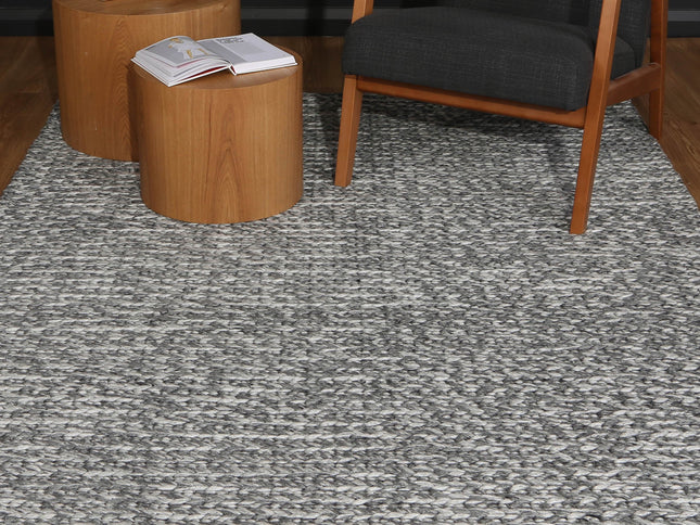 Harlow Cue Charcoal Wool Blend Rug