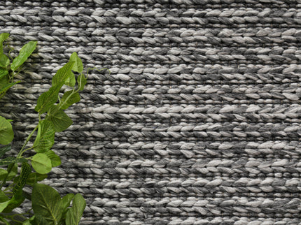 Harlow Cue Charcoal Wool Blend Rug
