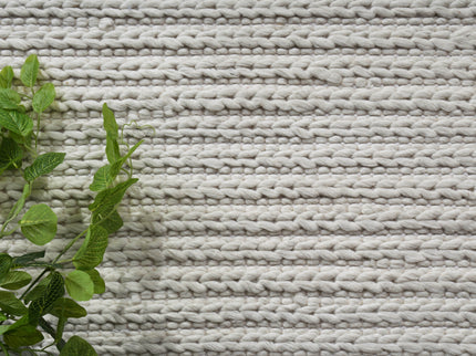 Harlow Cue White Wool Blend Rug