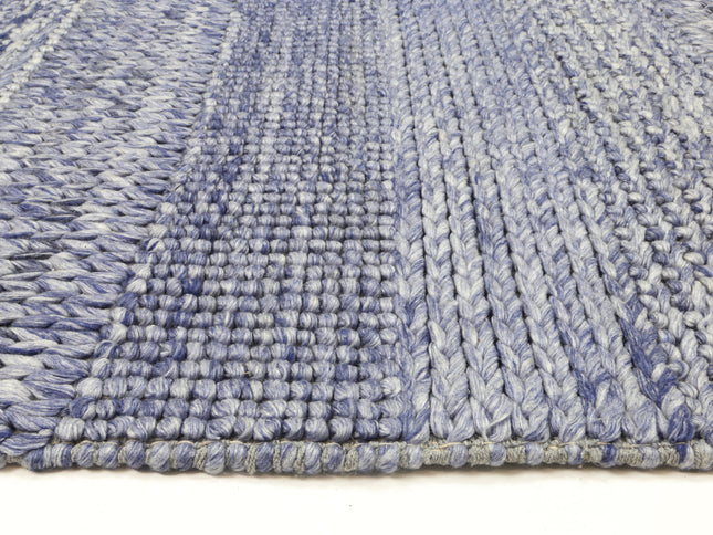 Harlow Grace Blue Wool Blend Rug