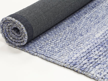 Harlow Grace Blue Wool Blend Rug