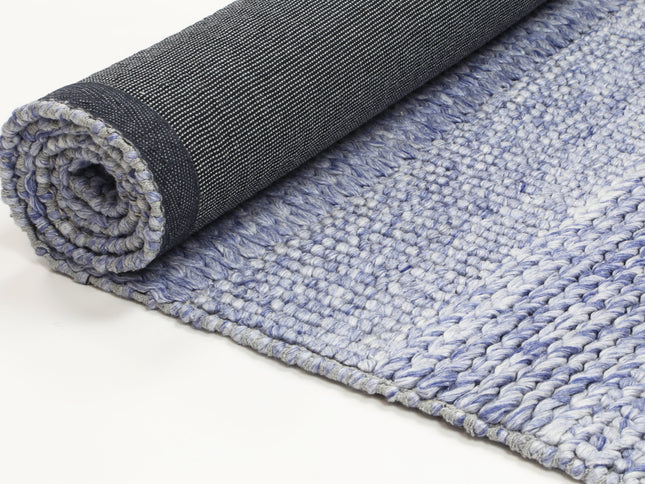 Harlow Grace Blue Wool Blend Rug