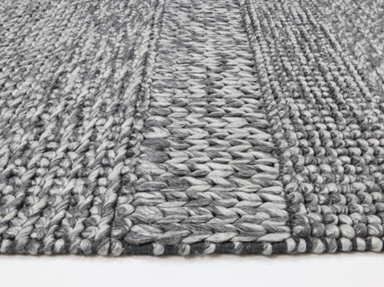 Harlow Grace Charcoal Wool Blend Rug