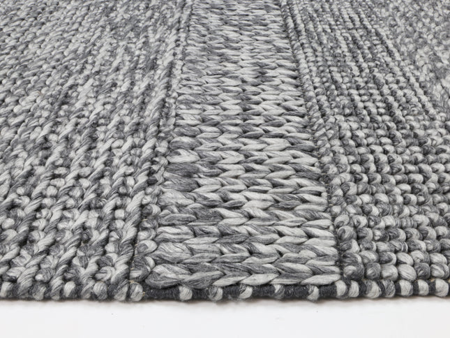 Harlow Grace Charcoal Wool Blend Rug