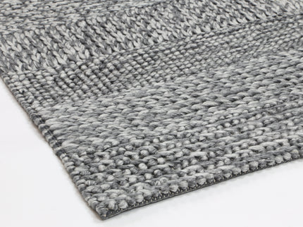 Harlow Grace Charcoal Wool Blend Rug