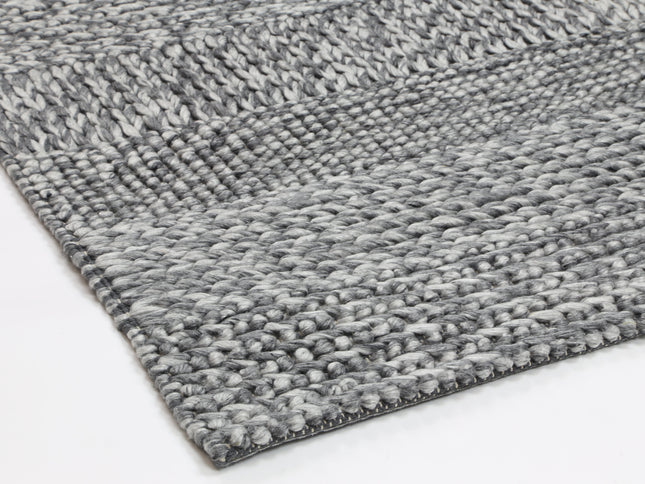 Harlow Grace Charcoal Wool Blend Rug