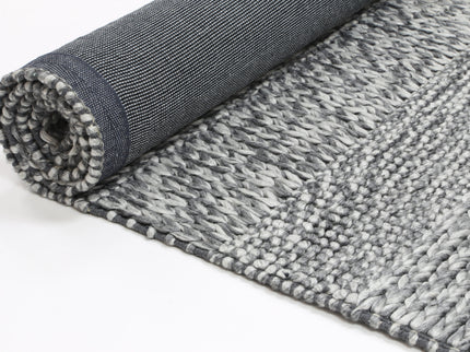 Harlow Grace Charcoal Wool Blend Rug