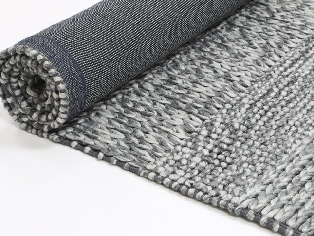 Harlow Grace Charcoal Wool Blend Rug