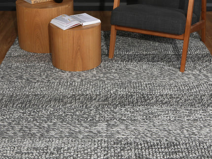Harlow Grace Charcoal Wool Blend Rug