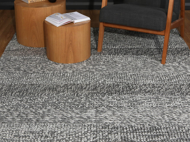 Harlow Grace Charcoal Wool Blend Rug