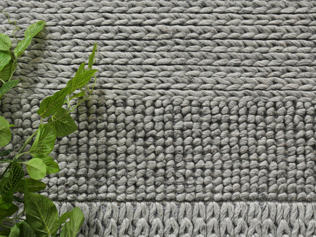 Harlow Grace Grey Wool Blend Rug