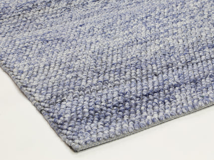 Harlow Loopy Blue Wool Blend Rug