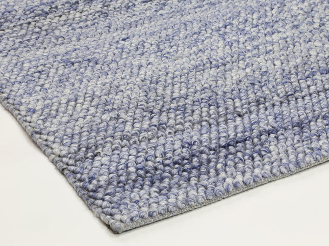 Harlow Loopy Blue Wool Blend Rug