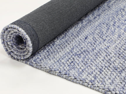 Harlow Loopy Blue Wool Blend Rug