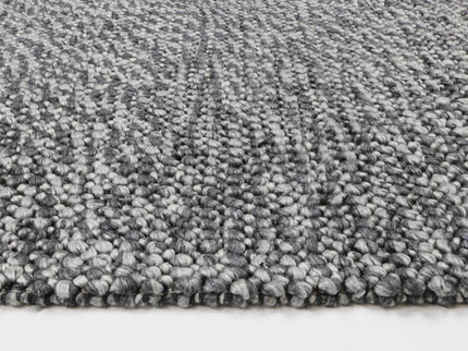 Harlow Loopy Charcoal Wool Blend Rug