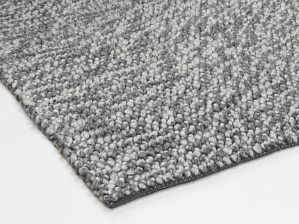 Harlow Loopy Charcoal Wool Blend Rug