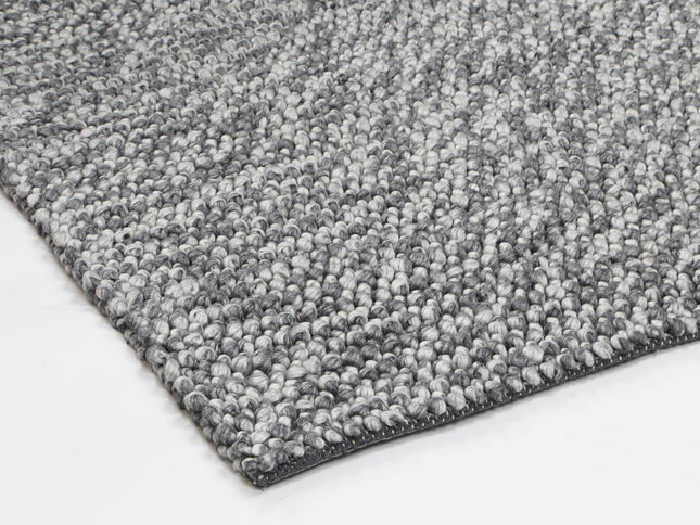 Harlow Loopy Charcoal Wool Blend Rug