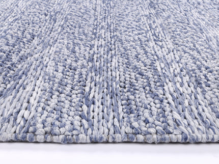 Harlow Ringlets Blue Wool Blend Rug