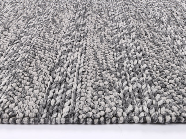 Harlow Ringlets Charcoal Wool Blend Rug