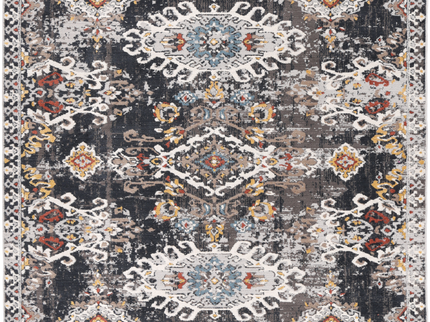 Havana Miramar Contemporary Charcoal & Blue Rug